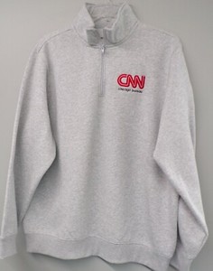 CNN Chicago Bureau Mens Embroidered 1/4 Zip Fleece XS-4XL, LT-4XLT New