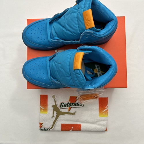 Size 6.5 - Air Jordan 1 Retro OG G8RD High Blue Lagoon SKU #2961 - Picture 3 of 9