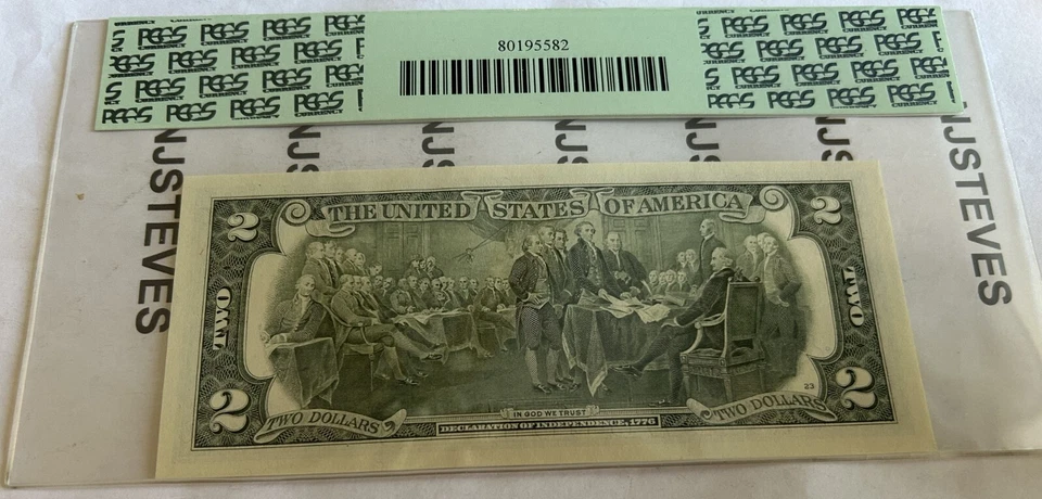 2003A $2 Federal Reserve Note PCGS 68PPQ ToP PoP highest graded CA Block - Image 2 of 2