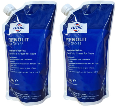 FUCHS RENOLIT SO-GFO 35 Getriebefließfett 2x1 kg Getriebe Fließfett DIN 51826