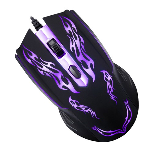1600DPI Optische 4 Tasten USB LED-Licht optische kabelgebundene - Photo 5/12