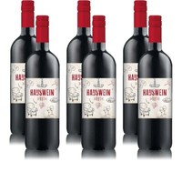 Hauswein Rot, Halbtrocken, Sortenreines Weinpaket (6X1,0L)