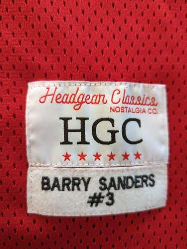 Barry Sanders #3 Jersey Wichita North High School Detroit Lions Headgear Medium - Picture 4 of 17