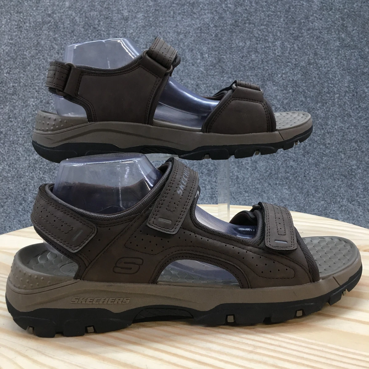 Skechers sandals best sale mens brown