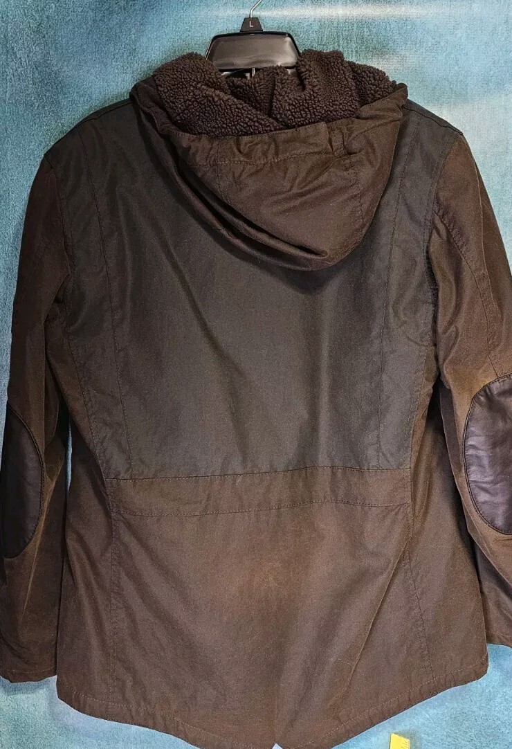 さ*ぽ様 ファーパーカー コートmods coat blouson brown Barbour Game Parka Wax Cotton Faux Sherpa Brown Men's Large