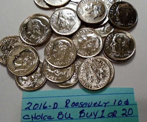 Very Nice 2016 d Choice BU  Uncirculated Roosevelt Dime # Buy 1 or 20