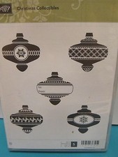 BRAND NEW Stampin Up "Christmas Collectibles" - Clear-Mount Stamp Set