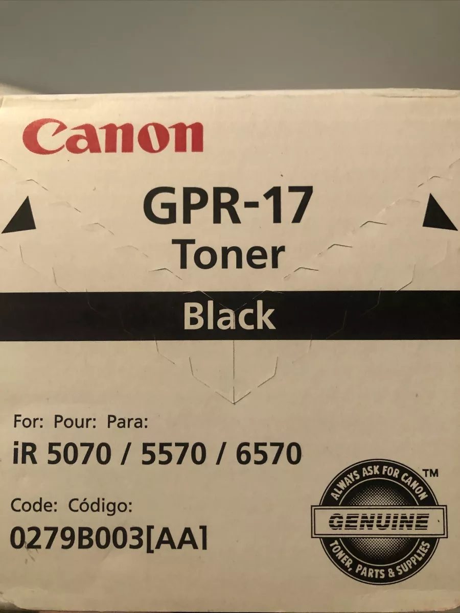 Canon GPR-17 Black Toner Cartridge (‎0279B003AA) for sale online