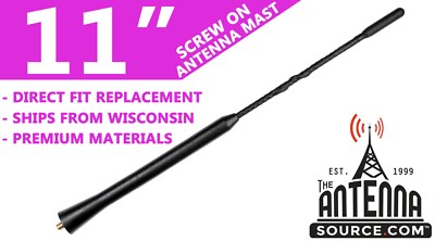11'' FUBA STYLE ANTENNA MAST - FITS: 2013-2018 Ford C-Max