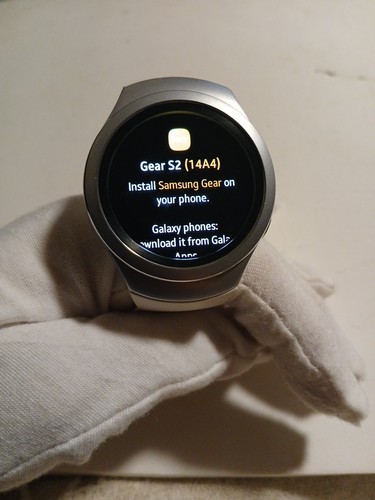 Samsung Galaxy Gear S2 Stainless Steel Silver Case / White SM-R720 Pre-owned - Picture 10 of 10