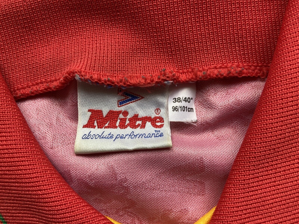 状態良好　mitre 94-95 カメルーン代表 ホームユニフォーム CAMEROON 1994 1995 HOME FOOTBAL SHIRT SOCCER JERSEY MITRE sz 38/40