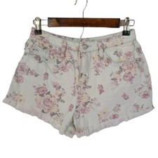 Mossimo Boho Festival Floral Pattern Cut Off Short 2 Womens