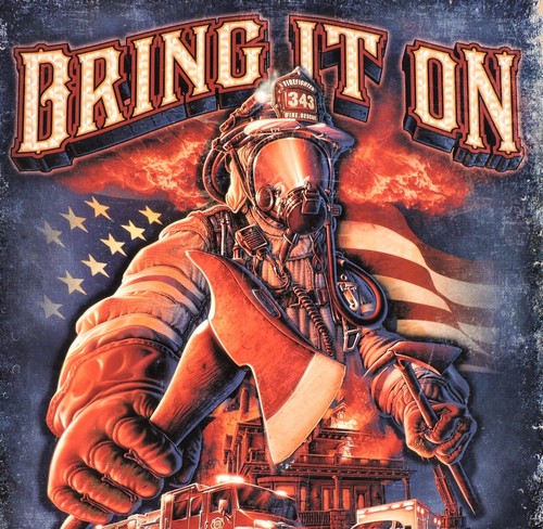 Fireman Bring It On Backbone of America Metal Sign Collectible 12 1/2x16inch New - Picture 2 of 4