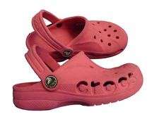Girls Hot  Pink size c 12/13 Crocs Classic Clogs Sandals Unisex cutout