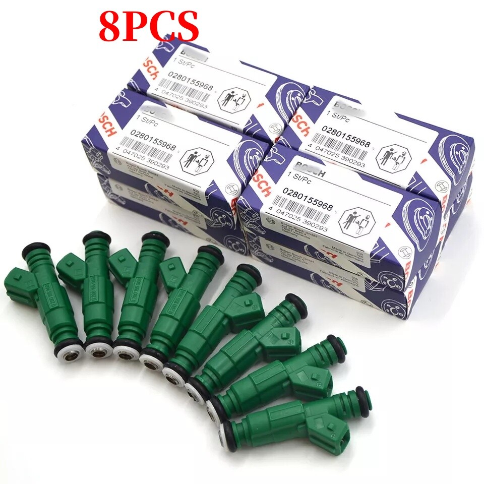 8 X 0280155968 Green Giant Fuel Injector fits Bosch 42lb Motorsport Racing 440cc