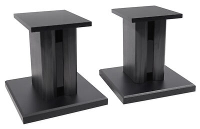 (2) Technical Pro 8  Studio Monitor Bookshelf Computer Multimedia Speaker Stands