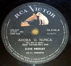 ELVIS PRESLEY It's now or never URUGUAY 78 RPM RCA VICTOR Ahora o nunca RARE!