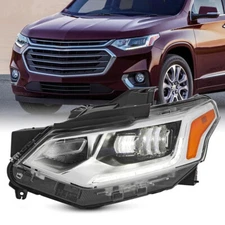 For 2018-21 Chevy Traverse FULL LED Headlight Headlamp Driver With DRL 84887859