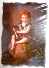 THANK YOU Whimsy Little Pixie Fairy Cherub w/Harp American Greeting Cards NEW