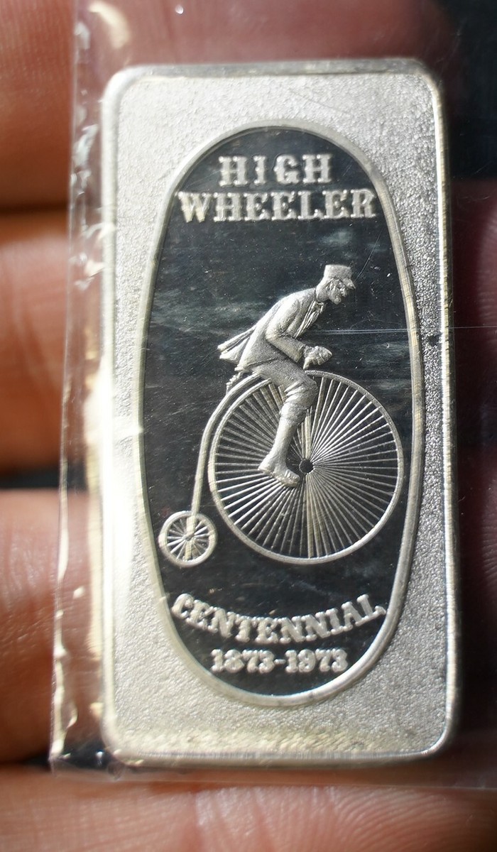 High Wheeler Centennial Great Lakes Mint 1973 1 oz 999 fine silver
