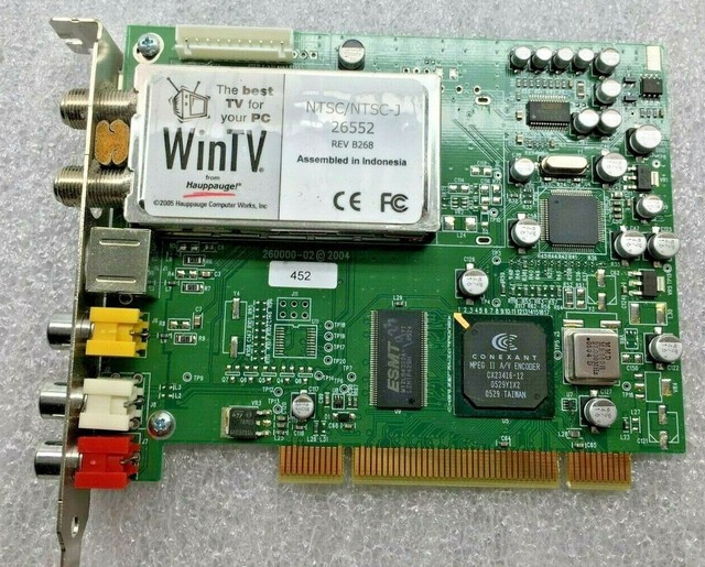 Hauppauge WinTV 26552 NTSC/NTSCJ PCI TV Tuner Card 51877619 FREE