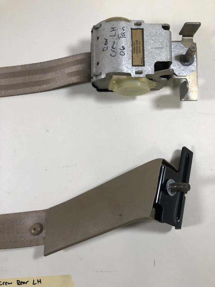 Ремень безопасности 1999 - 2007 FORD F250 F350 суперпрочный с двойной кабиной задний драйвер желтовато-коричневый - Изображение 3 из 4