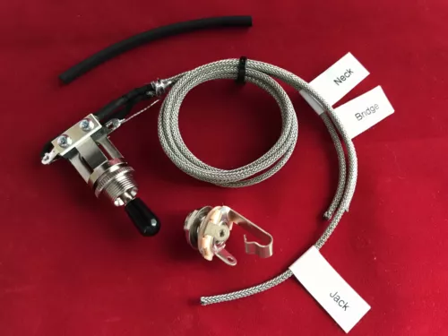 3 Way Prewired Switchcraft toggle switch for Gibson / Epi Les Pauls With Jack
