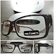 Men Women CONTEMPORARY Style Clear Lens EYE GLASSES Matte Tortoise Optical Frame