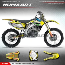 Motocross Complete Vinyl Sticker Decal Kit for CRF450R 2005 2006 2007 2008   