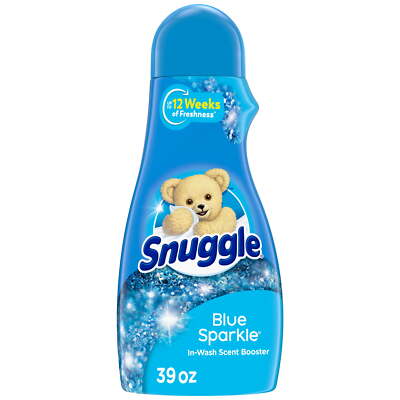 Snuggle in Wash Scent Booster Blue Sparkle 39 Ounce Use on All Types of Clothing
