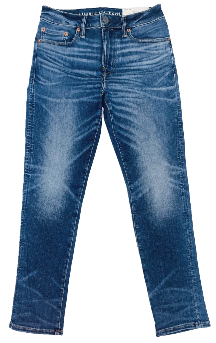 American Eagle Outfitters AE AirFlex 360 Slim Fit Jean Pant Brilliant Blue 28x30