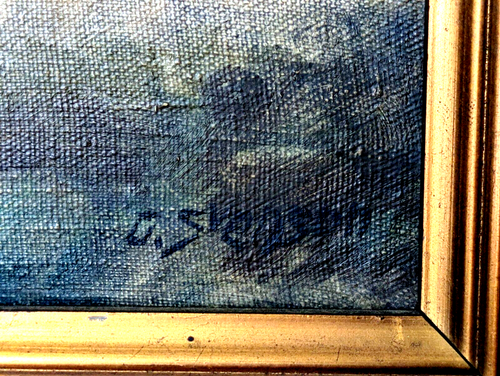 Ove Carl Svenson 20th Century Antique Vintage Danish Expressionist Oil Painting - Picture 5 of 8