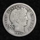 1910-D Silver Barber Dime GOOD FREE SHIPPING