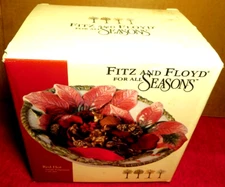 Fitz And Floyd~For All Seasons Red Hot Small Potpourri Gift Set Bowl