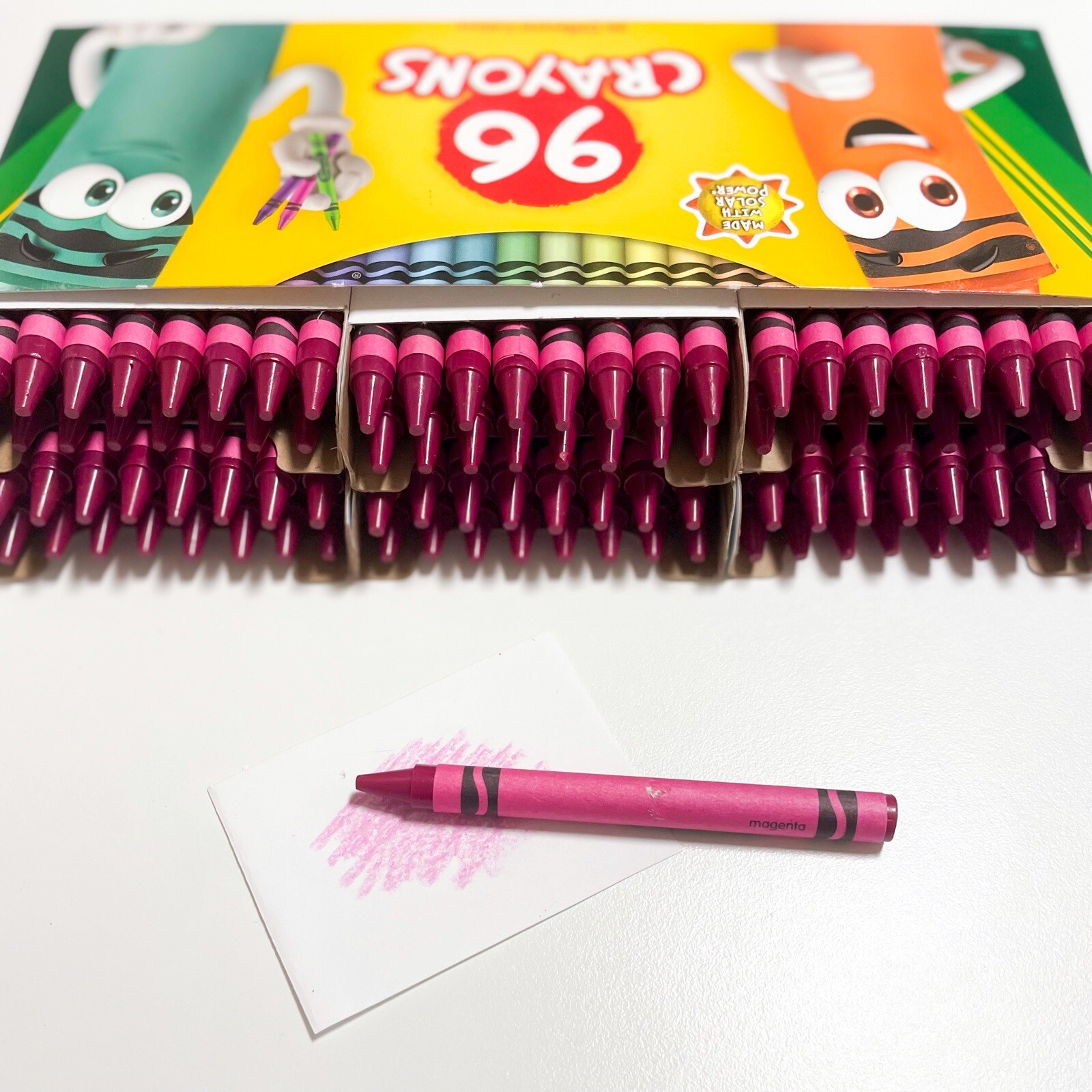 Bulk Crayola Crayons Magenta 96 Count Single Color Refill x96 eBay