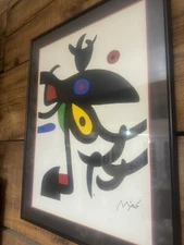 joan miro lithograph signed,1970’s 14 x 19 inches
