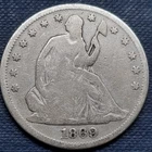 1869 Seated Liberty Half Dollar 50c Better Grade B80#93732