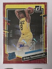 2023-24 Donruss Clasificado Novato Brice Sensabaugh Elección Rojo Automático Utah Jazz # 73/99
