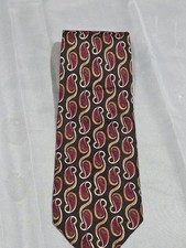 Ferrell Reed Redwood  Ross Paisley Tie 100 Silk Printed Italy Handmade USA...