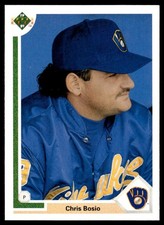 1991 UPPER DECK BASEBALL CARD CHRIS BOSIO #529 MILWAUKEE BREWERS 6740