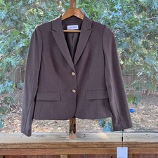 Calvin Klein Women's Brown Short Blazer Size 8P. NEW