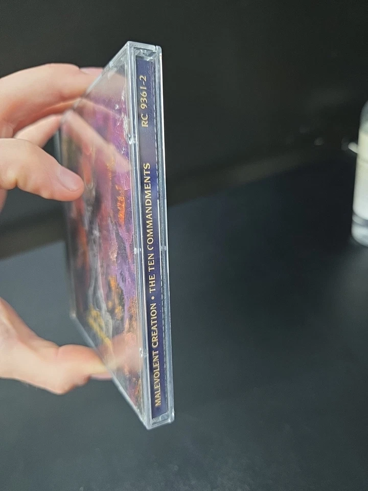 Malevolent Creation The Ten Commandments Cd 1990s Early EU Press OFFICIAL R/C EX Foto 2 de 4