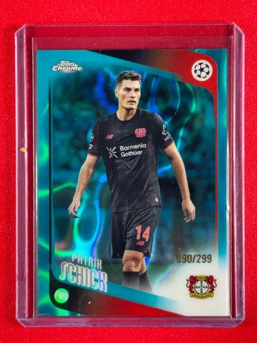 2025-26 Topps UEFA Club Competitions Patrik Schick #153 Teal Lava Refractor /299