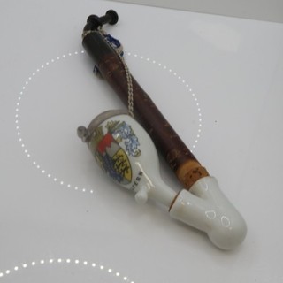 Bayern Wappen Motiv Porzellanpfeife 10 / 20 cm F15