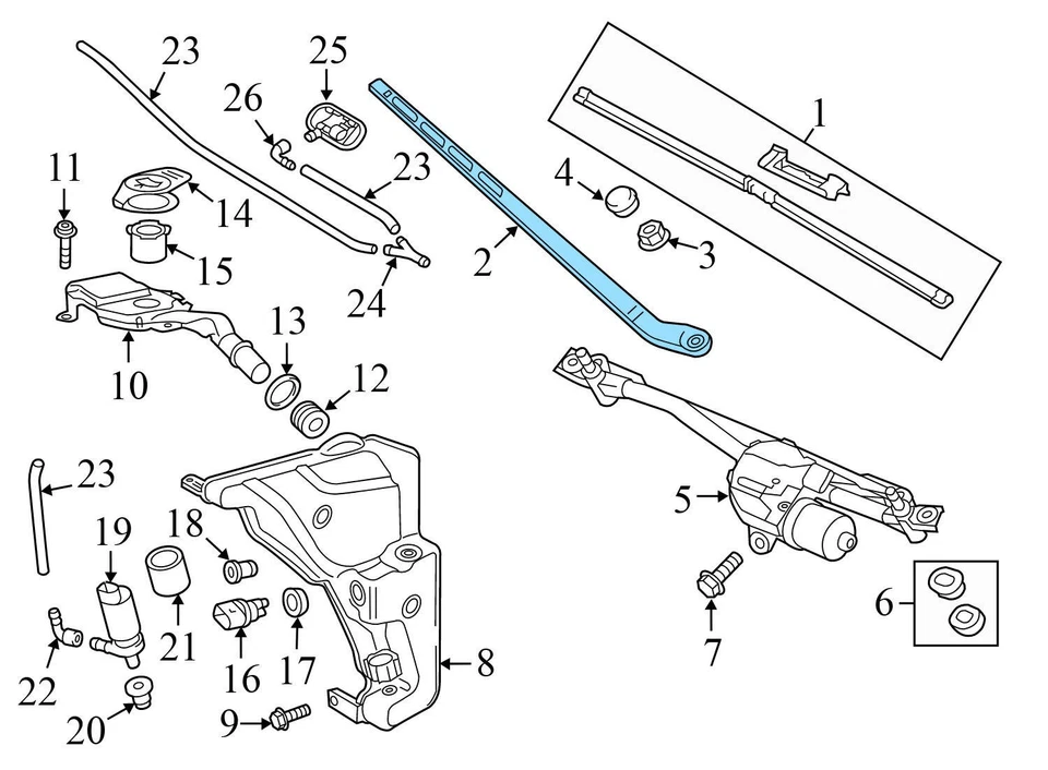 2012-2014 AUDI A7 QUATTRO - BRAÇO ESQUERDO limpador de para-brisa 4G1955407C - Imagem 3 de 4