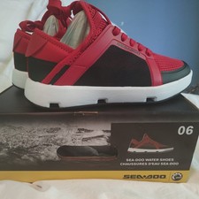 Sea-Doo Jet Ski Water Shoes Mens Size 6 Red Black BNWB