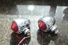 Vintage Replacement Motorcycle Fender Tail Lights Parts Repair Untested As Is