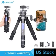 Carbon Fiber Camera Tripod Compact Tabletop Tripod + Ball Head for DSLR Camera