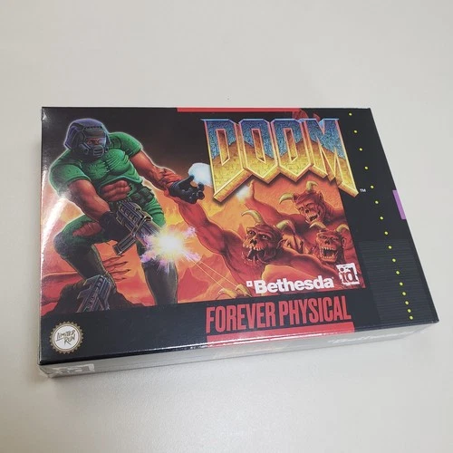 DOOM SNES LIMITED RUN GAMES SUPER NINTENDO, SHIPS SAME DAY