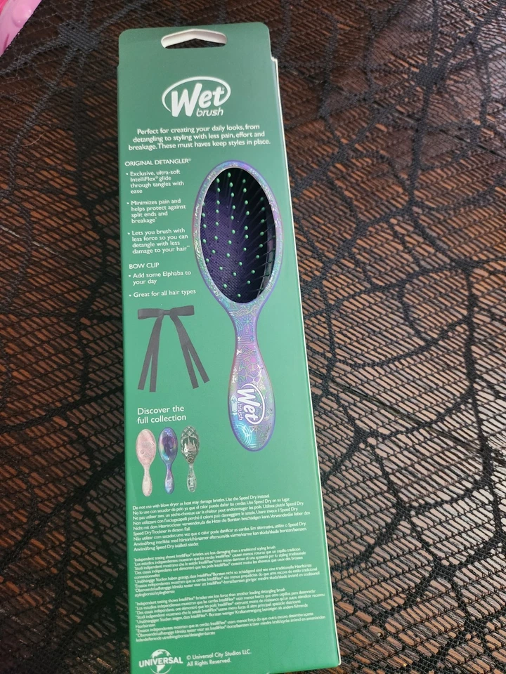NUEVO - Cepillo Húmedo Malvado Malvadamente Hermoso Original Desenredante y Clip de Arco Foto 2 de 2